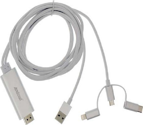 Καλώδιο - Αντάπτορας HDTV 3 σε 1 Andowl QY-A8