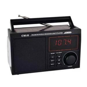 CMiK MK-2101S Φορητό Ραδιόφωνο Ηλιακό με Bluetooth και USB Μαύρο