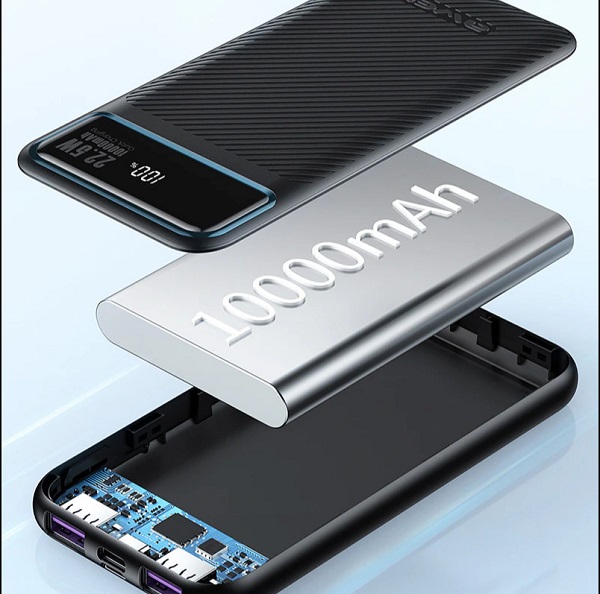 Power Bank 10000mAh 22.5W με Θύρα USB-A και Θύρα USB-C Power Delivery Μαύρο Awei P148K