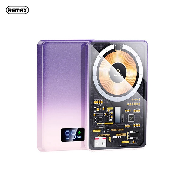 Remax RPP-531 Power Bank 10000mAh 22.5W με Θύρα USB-A και Θύρα USB-C Power Delivery Μωβ