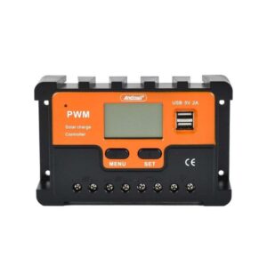 Ρυθμιστής Φόρτισης 65A 12/24V PWM Andowl Q-KZ65 - Μαύρο, Πορτοκαλί