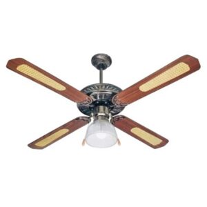 Ανεμιστήρας Οροφής 125cm με Φως και Τηλεχειριστήριο Καφέ Hoomei HM-8580