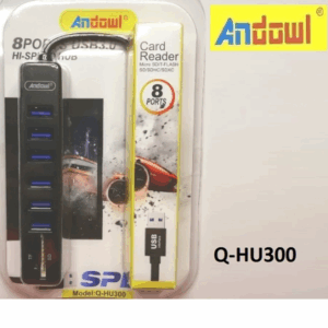 USB 3.0 Hub 8 Θυρών Με Υποδοχές Για Κάρτες SD TF Q-HU300 Andowl