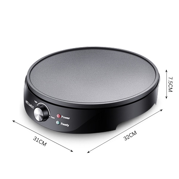 Κρεπιέρα 30cm Μαύρη 1000W Helmut