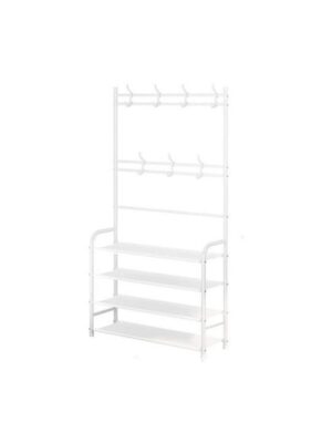 Έπιπλο Εισόδου με Κρεμάστρα & Παπουτσοθήκη Λευκό