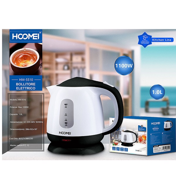 Hoomei HM-5510 Βραστήρας 1lt 1100W Λευκός