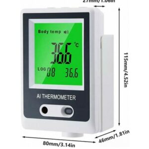 A8 Ai Intelligent Επιτοίχιο Ψηφιακό Θερμόμετρο Μετώπου με Υπέρυθρες
