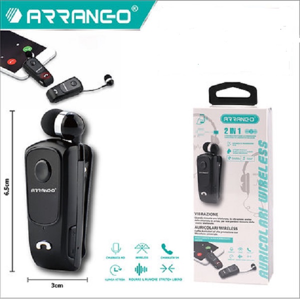 Bluetooth Handsfree Μαύρο Arrango AC76124