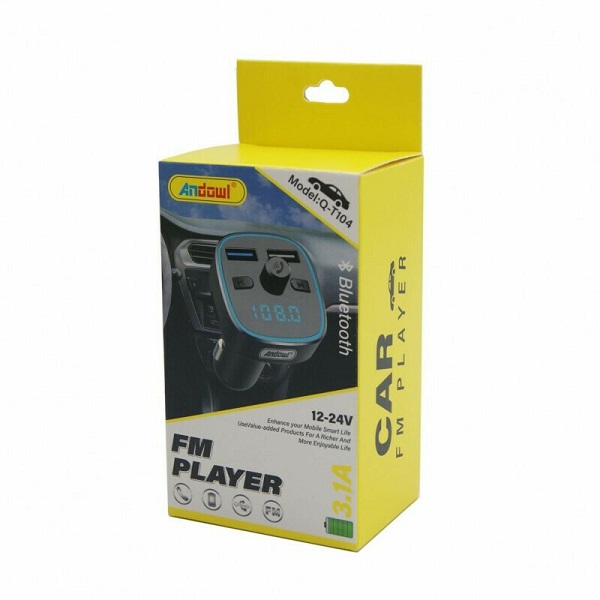 Transmitter Αυτοκινήτου FM με USB Q-T104 Andowl