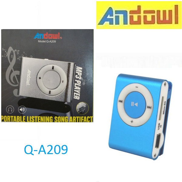 Andowl-MP3-Player-16GB-Μπλε.jpg MP3 Player 16GB Μπλε Andowl