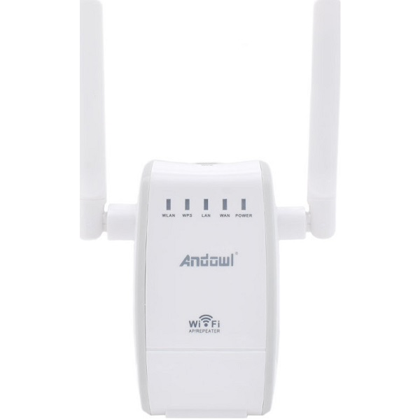 Extender WiFi Single Band (2.4GHz) 300Mbps με 2 Θύρες Ethernet Andowl Q-A225