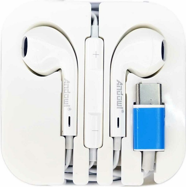 Ακουστικά Handsfree Earbuds με Βύσμα USB-C Λευκό Andowl Q-A48