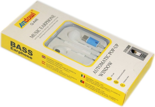 Ακουστικά Handsfree Earbuds με Βύσμα USB-C Λευκό Andowl Q-A48