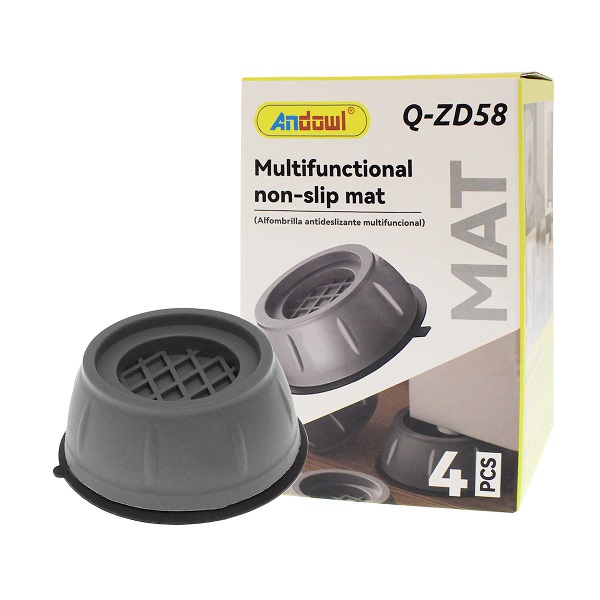 Αντικραδασμικά Πέλματα Πλυντηρίου/Στεγνωτηρίου από Πλαστικό 4τμχ Andowl