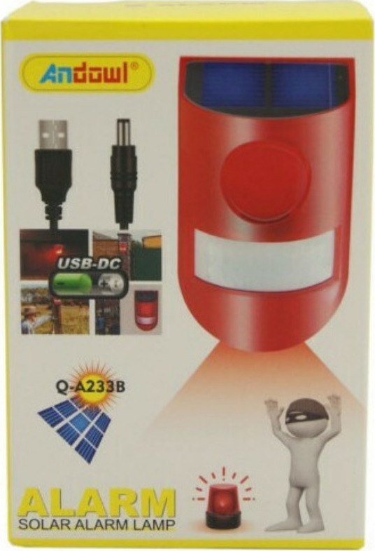 Ανιχνευτής Κίνησης Ασύρματος Αυτόνομος με Σειρήνα Q-A233B Andowl