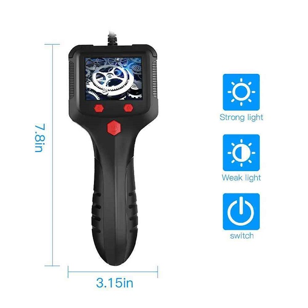 Ενδοσκοπική Κάμερα με Ανάλυση 1280x720 pixels και Καλώδιο 50m Andowl Q-NK50