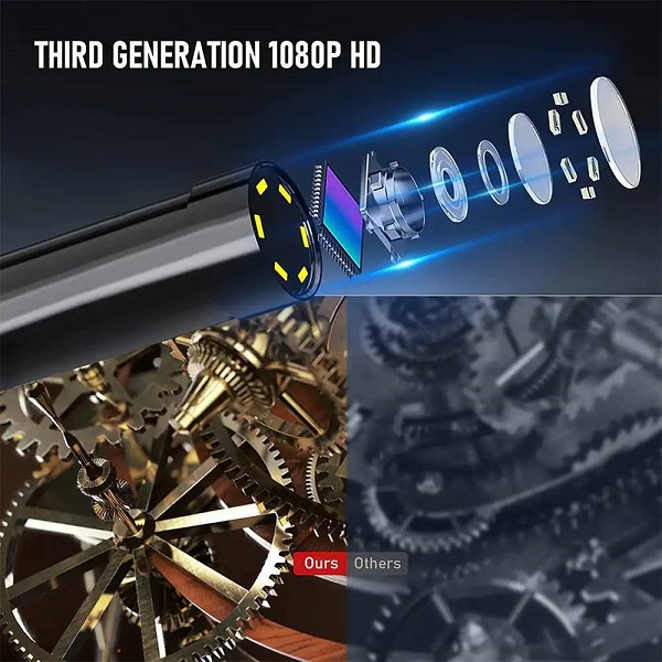 Ενδοσκοπική Κάμερα με Ανάλυση 1280x720 pixels και Καλώδιο 50m Andowl Q-NK50