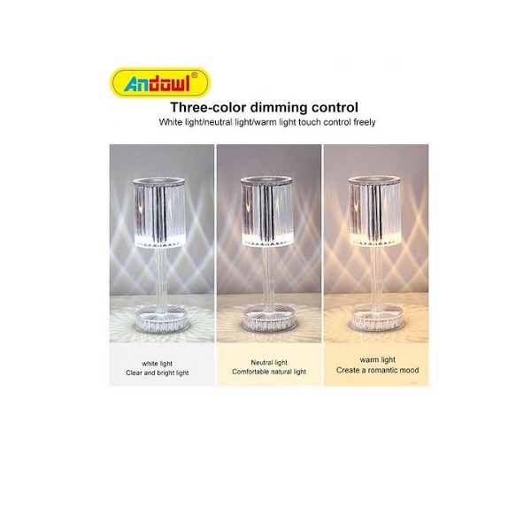 Φωτιστικό Διακοσμητικό Επιτραπέζιο LED Μπαταρίας σε Λευκό Χρώμα Q-TL150 Andowl
