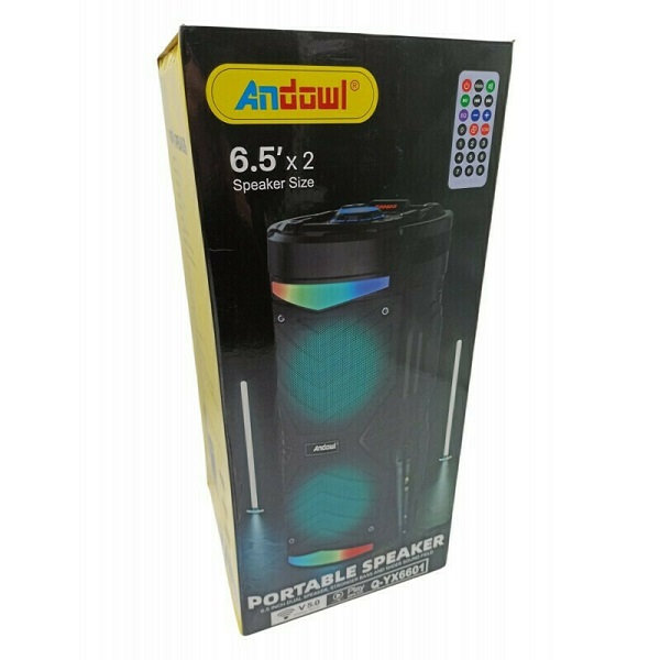 Ηχείο λειτουργία Karaoke σε Μαύρο Χρώμα Andowl Q-YX6601