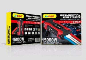 Εκκινητής Μπαταρίας Αυτοκινήτου Φορητός με Power Bank Andowl Q-D1030