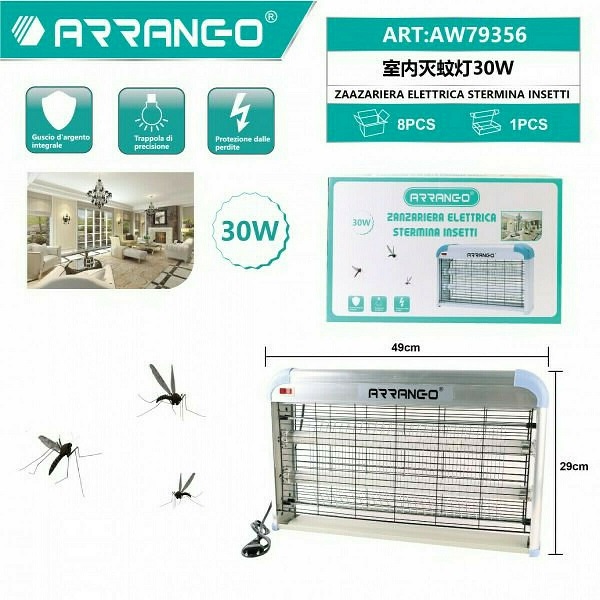 Ηλεκτρική Εντομοπαγίδα 30W Arrango AW79356