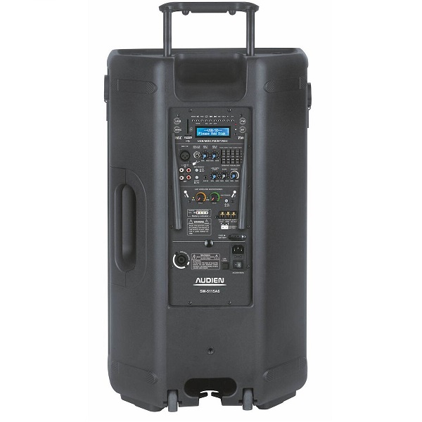 Audien Αυτοενισχυόμενο Ηχείο PA 360W με Woofer 15" με Μπαταρία  SM-5115A6