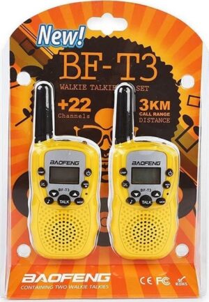 Walkie Talkie με Μονόχρωμη Οθόνη Σετ 2τμχ BF-T3
