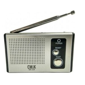 CMiK-MK-229-Ραδιοφωνάκι-Μπαταρίας-Ασημί.jpg Ραδιόφωνο Μπαταρίας Ασημί CMiK MK-229