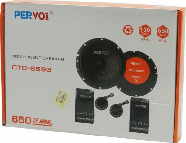 Ηχεία Αυτοκινήτου Σέτ 2τμχ 650W PERVOI CTC-6593