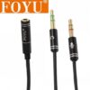 Στερεοφωνικό καλώδιο AUX 3.5mm θηλυκό σε 2x3.5mm jack αρσενικά βύσματα FO-S037 FOYU