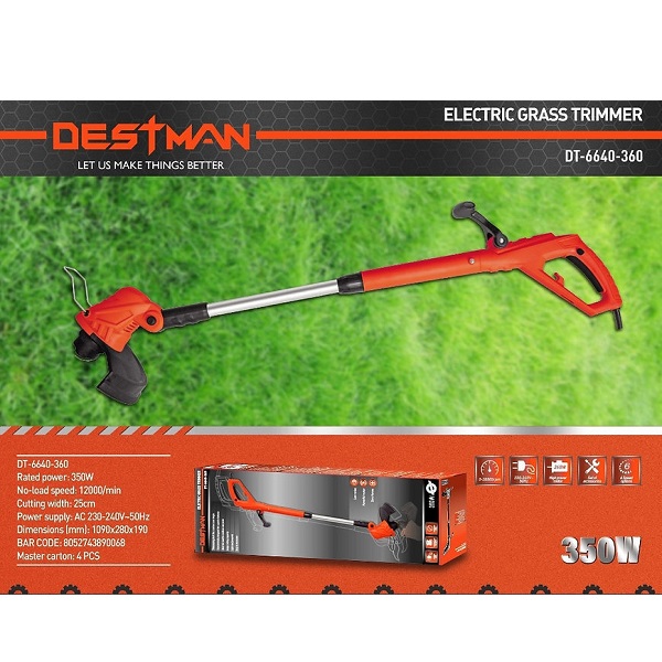 Ηλεκτρικό Χορτοκοπτικό Ώμου / Χειρός 350W Destman DT-6640-360