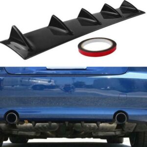 Diffuser Αυτοκινήτου Πίσω Διαχυτής για Προφυλακτήρα Τύπου Shark 58cm Universal με 5 Πτερύγια HW-0019