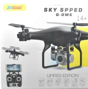 Drone με Κάμερα 1080p και Χειριστήριο, Συμβατό με Smartphone σε Μαύρο Χρώμα Andowl