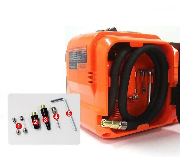 Γρύλος Αυτοκινήτου Ηλεκτρικός Υδραυλικός Δαπέδου με Αντλία Φουσκώματος, Συμπαγές Κλειδί και Φακό Φορητό 12V 58646