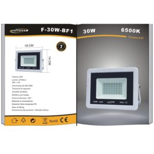 Προβολέας  UNIVERSO F30W-BF1 6500k