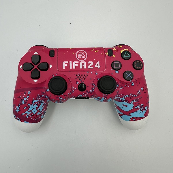 Gamepad FIFA24 Ασύρματο Doubleshock για PS4 Ροζ ΟΕΜ