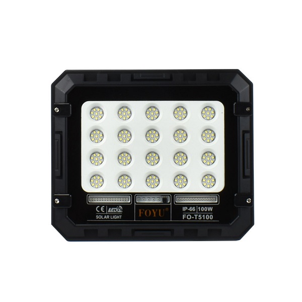 Ηλιακός Προβολέας 160LED 100W IP66 Foyu FO-T5100 – Μαύρο