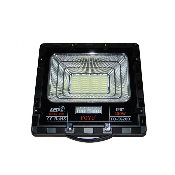 Ηλιακός Προβολέας LED 200w με Οθόνη & Τηλεχειριστήριο Αδιάβροχος FOYU FO-T8200