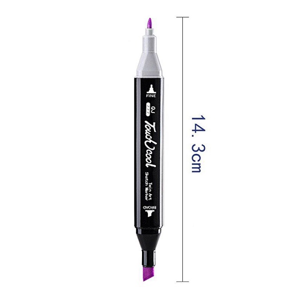 Fine Double Sided Highlights Μαρκαδόροι Ζωγραφικής με Διπλή Μύτη σε 80 Χρώματα 00014185