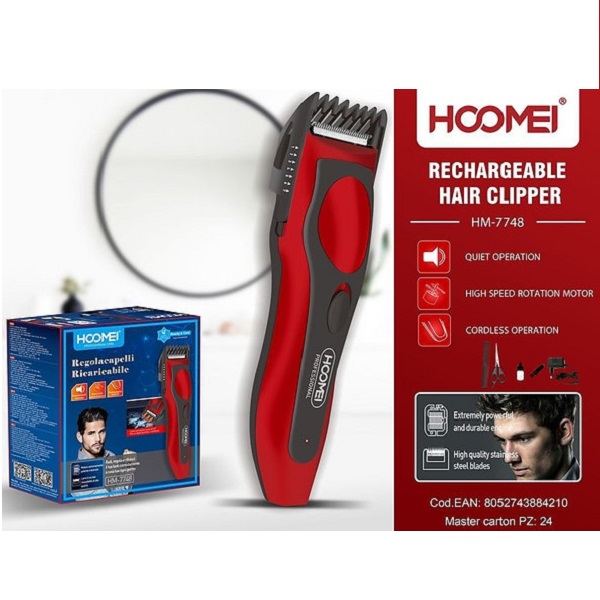 HM-7748l.jpg Κουρευτική Μηχανή Επαναφορτιζόμενη Ηoomei HM-7748