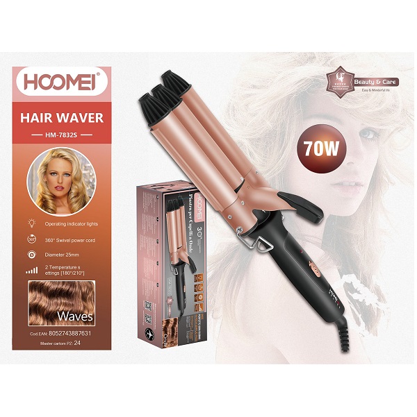 Ψαλίδι Μαλλιών για Κυματιστά Μαλλιά 70W Hoomei HM-7832S