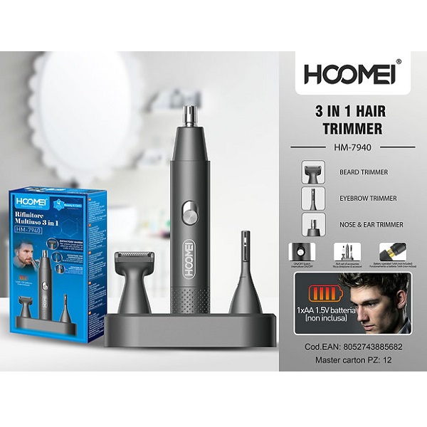 Trimmer Μηχανή Επαναφορτιζόμενη Hoomei HM-7940