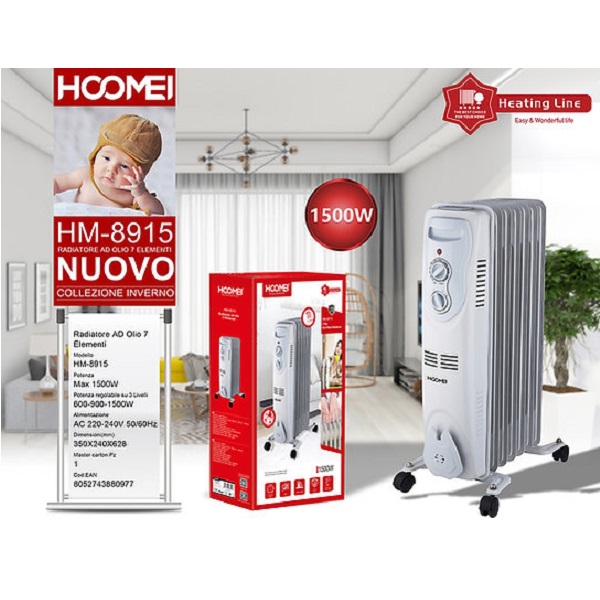 Καλοριφέρ με λάδι Hoomei HM-8915