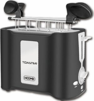 Φρυγανιέρα 2 Θέσεων 850W Μαύρη Hoomei HM-5960