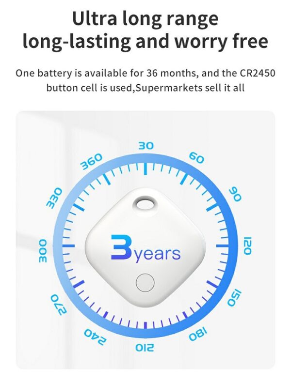 Hyperloq NeoSplash Apple Find My Bluetooth Tracker Λευκό
