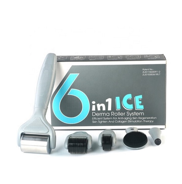 Roller Σετ ICE Derma με βελόνες τιτανίου 6 σε 1