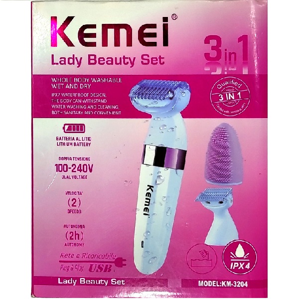 Ξυριστική Μηχανή 3 σε1 Kemei KM-3204