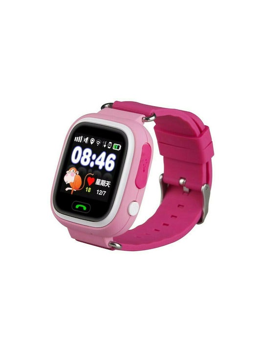 INTIME Παιδικό Smartwatch με GPS και Καουτσούκ/Πλαστικό Λουράκι Μπλέ -Ρόζ-Κίτρινο   IT-042