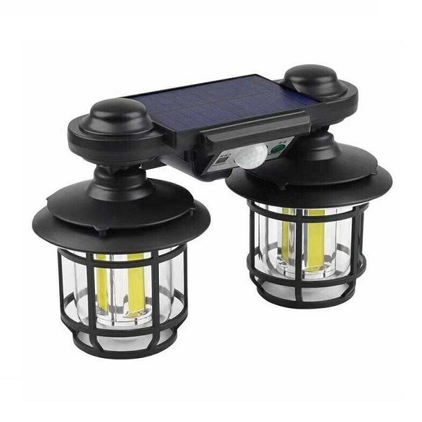 JD-2216 Ηλιακό Φωτιστικό Επιτοίχιας Τοποθέτησης με Ανιχνευτή Κίνησης και Ψυχρό Λευκό Φως σε Λευκό Χρώμα