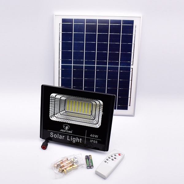 Προβολέας με Ηλιακό Πάνελ και Τηλεχειριστήριο 40W - JT-BJ40W